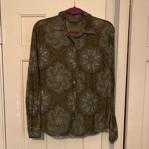 Sheer Gauzy Button Up from Banana Republic